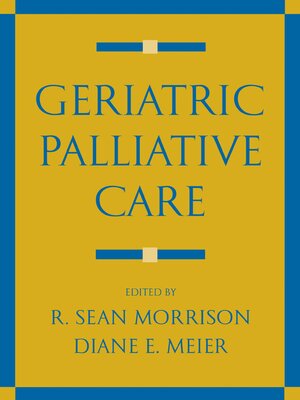 cover image of Geriatric Palliative Care